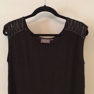 Black Dress, size Small, Shoulder Embellishments